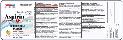 Label Image (Design Aspirin Chewable 81 mg)